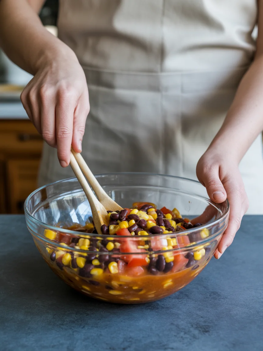 Corn Salad with Bell Peppers and Zesty Lime