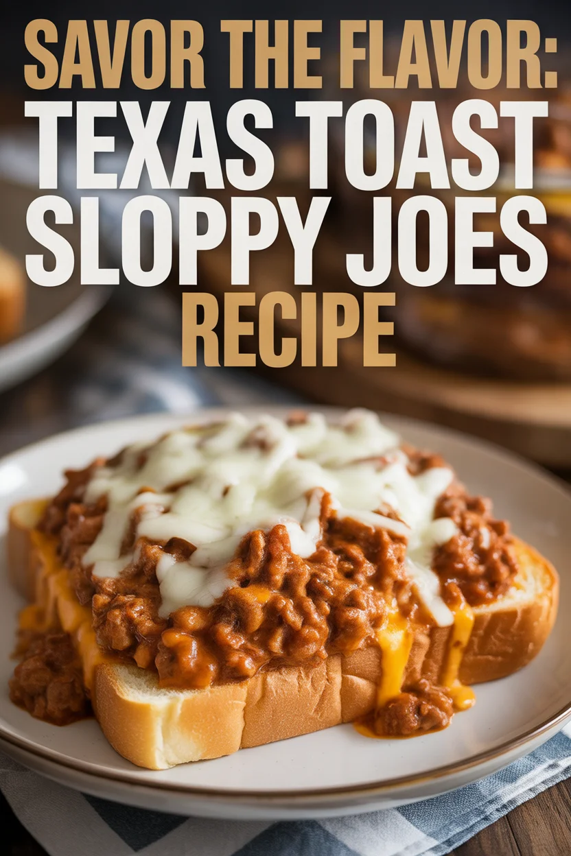 Savor the Flavor: Texas Toast Sloppy Joes Recipe