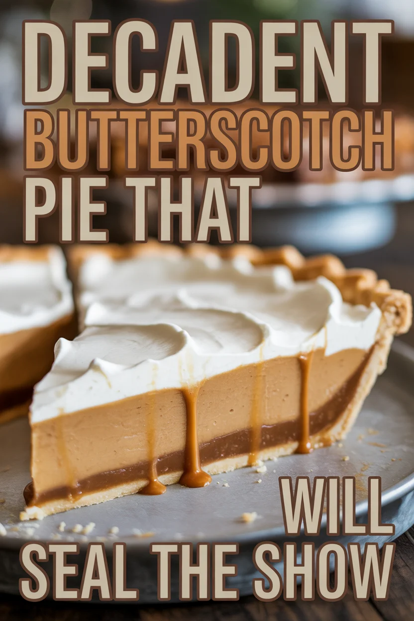 Decadent Butterscotch Pie That Will Steal the Show