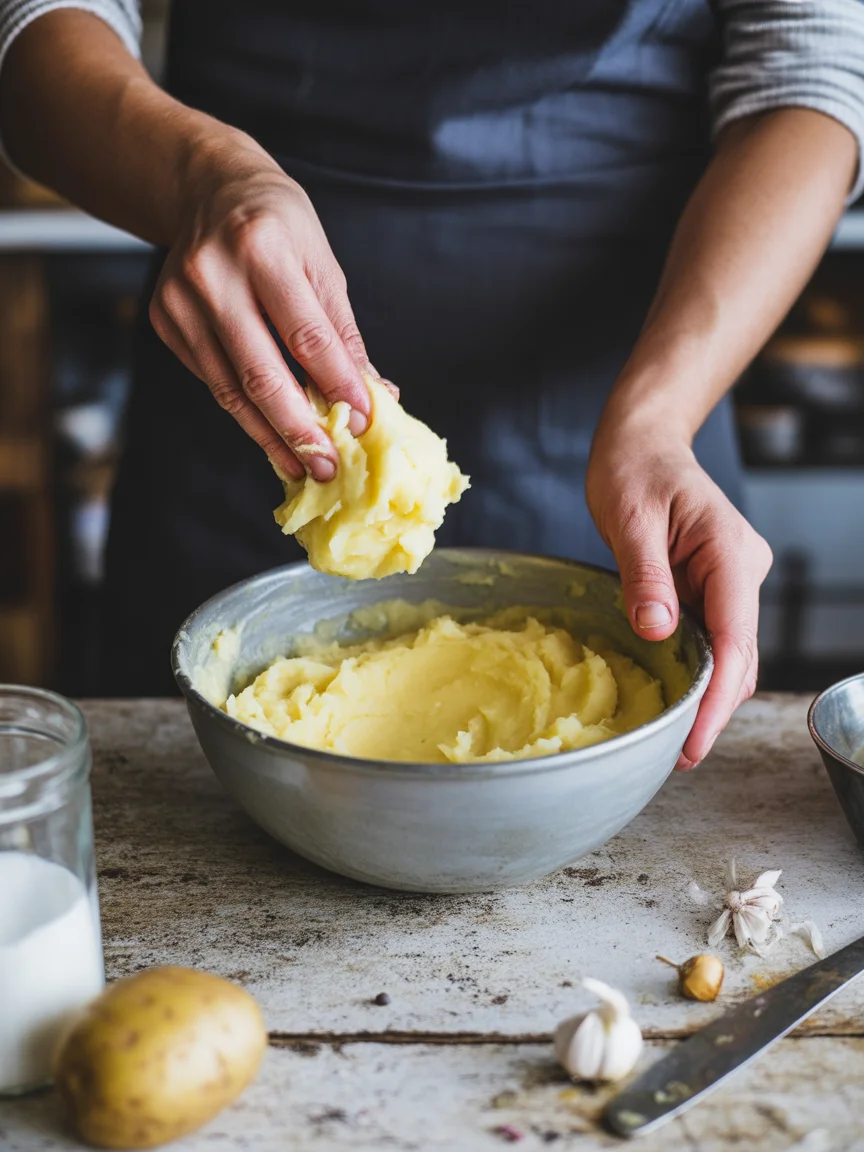 Crispy Mashed Potato Cheese