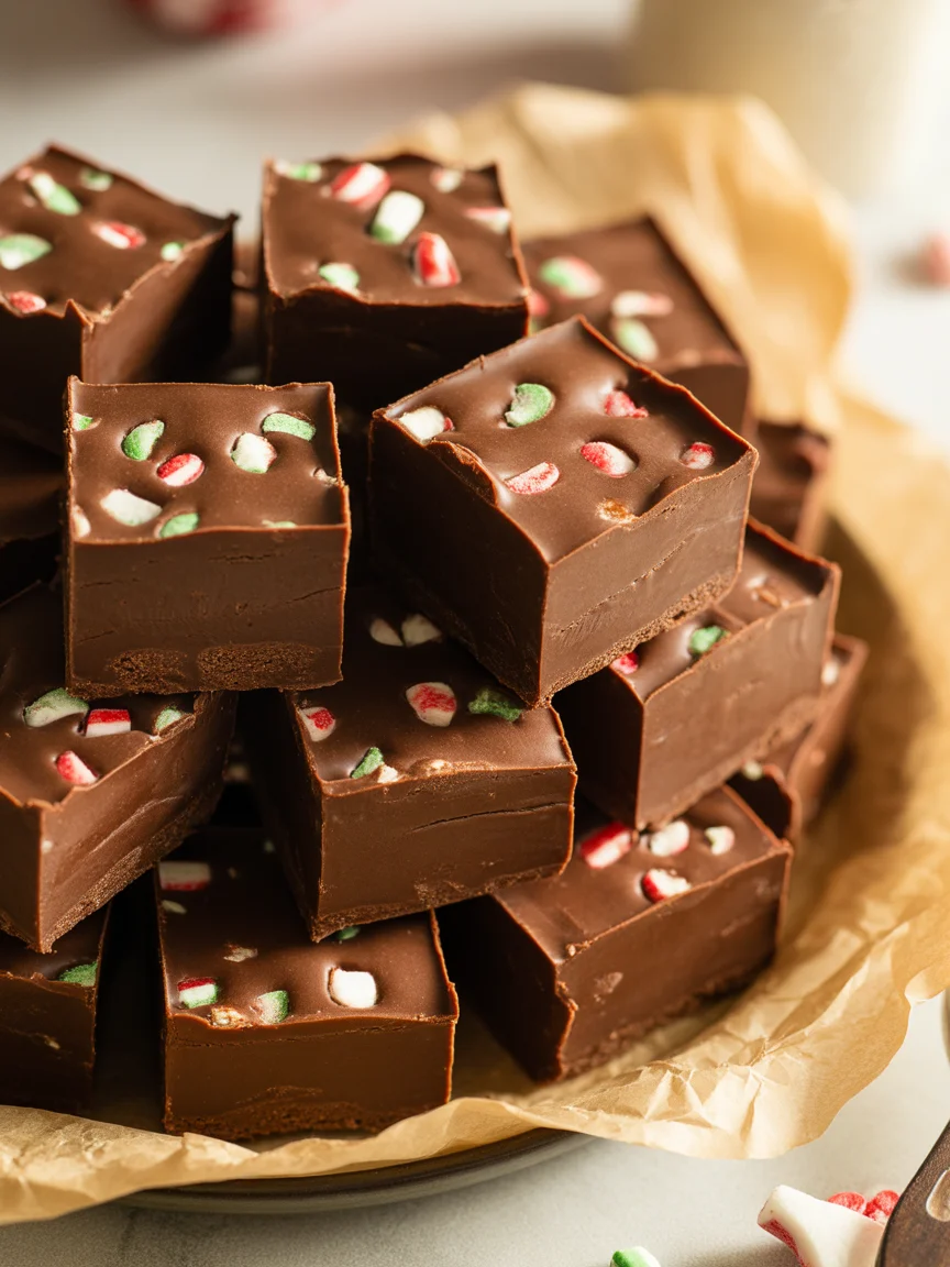 Peppermint Chocolate Fudge!