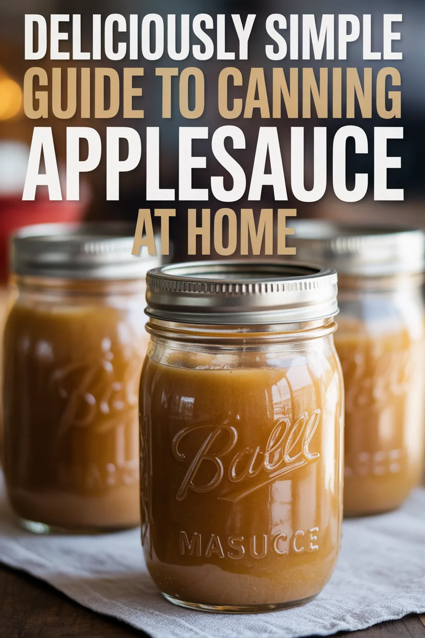 Deliciously Simple Guide to Canning Applesauce at Home