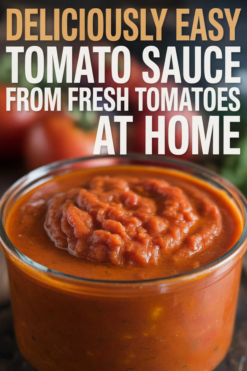 tomato sauce from fresh tomatoes