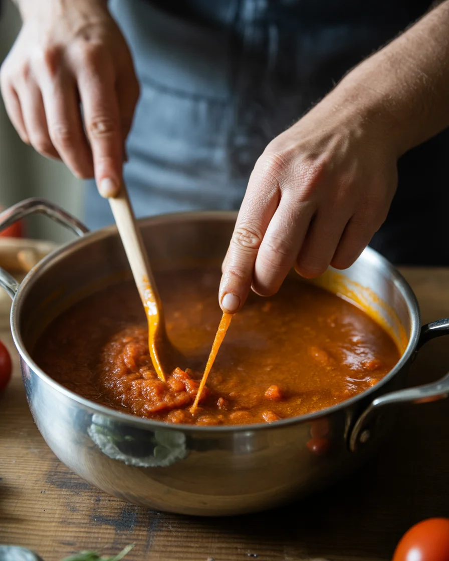 tomato sauce from fresh tomatoes