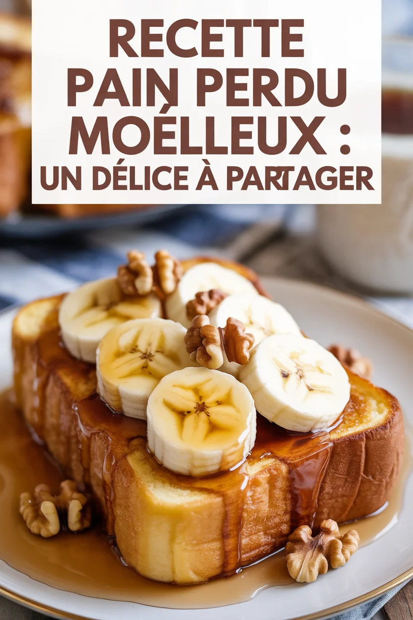Recette pain perdu moelleux : un délice à partager