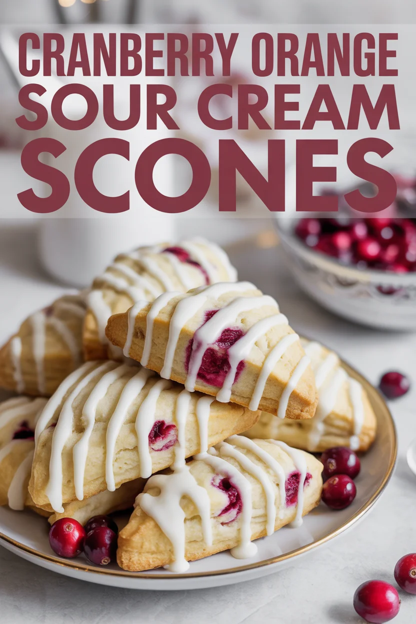 Cranberry Orange Sour Cream Scones Cranberry Orange Sour Cream Scones