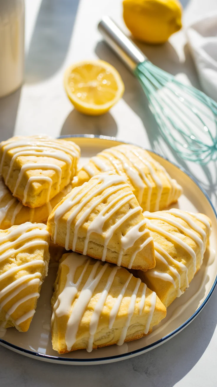 Glazed Lemon Scones Recipe