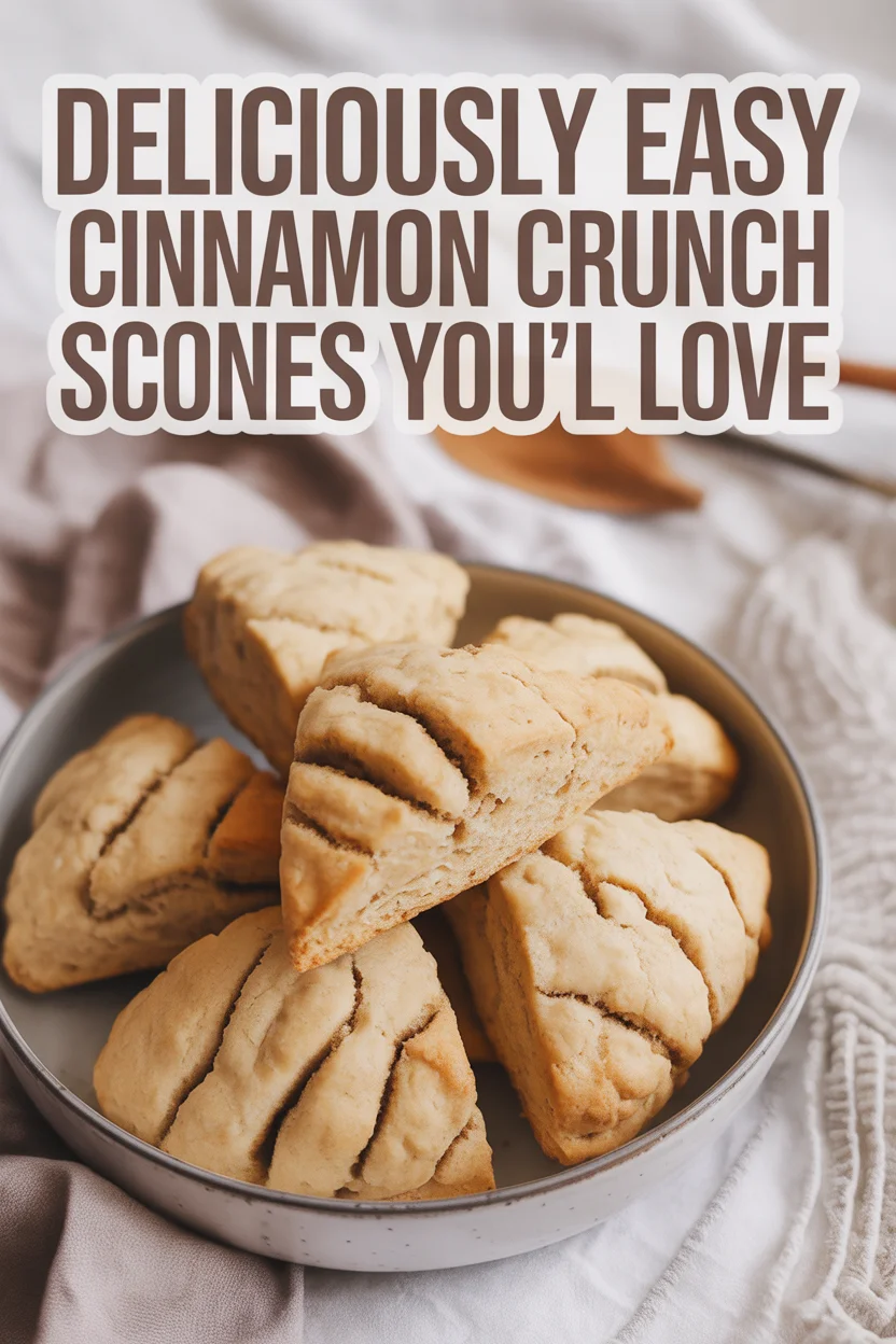 Deliciously Easy Cinnamon Crunch Scones You’ll Love