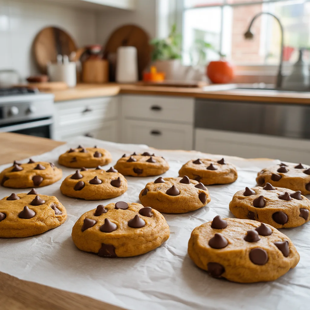 Soft and Chewy Pumpkin Chocolate Chip Cookies Recipe