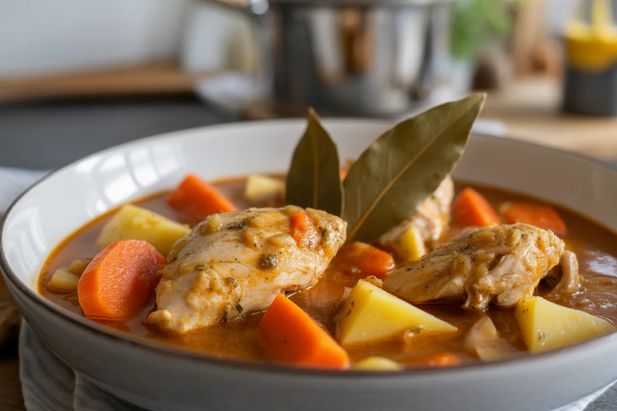 Classic Chicken Afritada – Filipino Tomato Stew with Bell Peppers
