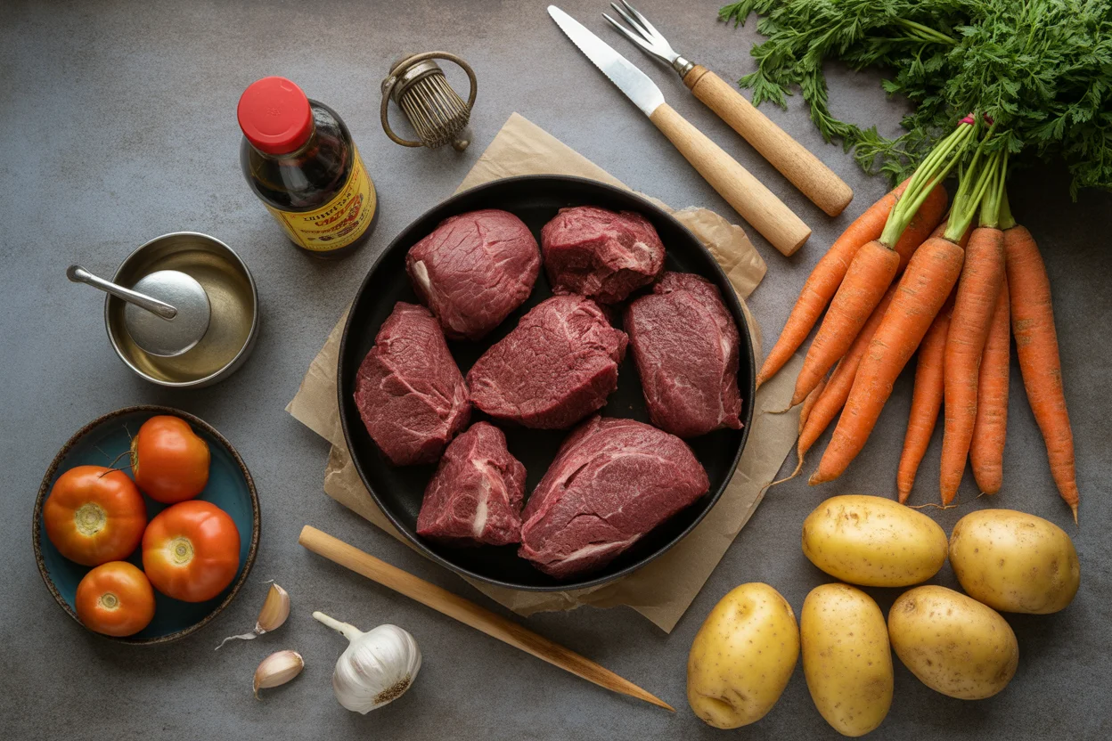 Traditional Beef Mechado – Filipino Tomato and Soy Sauce Stew