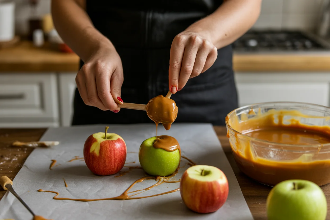 caramel apple halloween candy