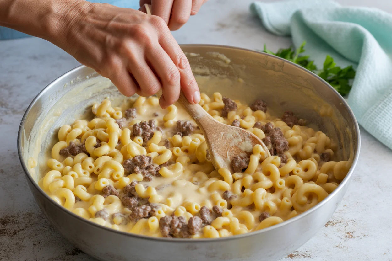 beef and macaroni