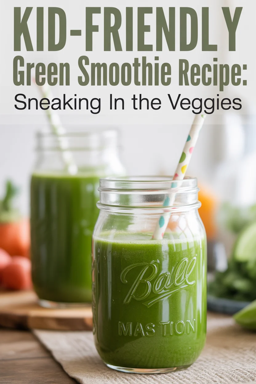 Kid-Friendly Green Smoothie Recipe: Sneaking in the Veggies
