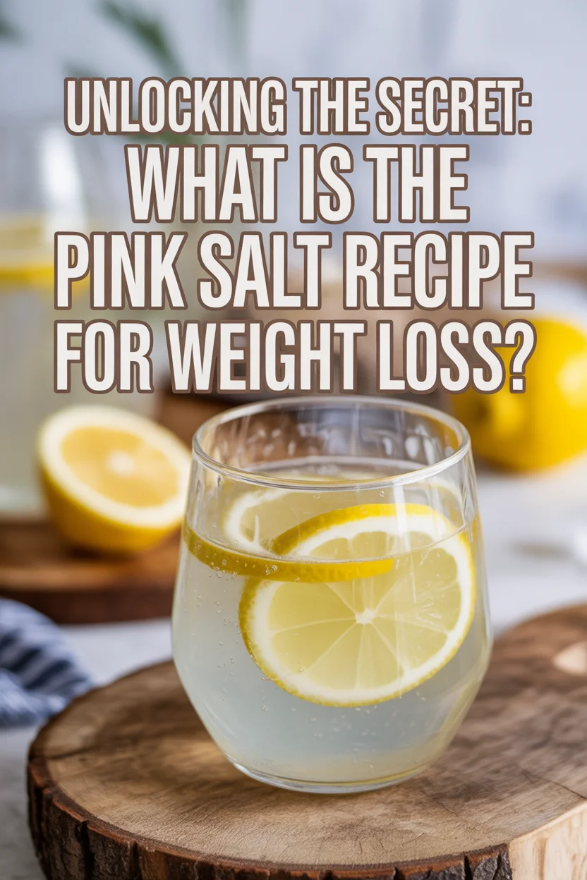 what is the pink salt recipe for weight loss