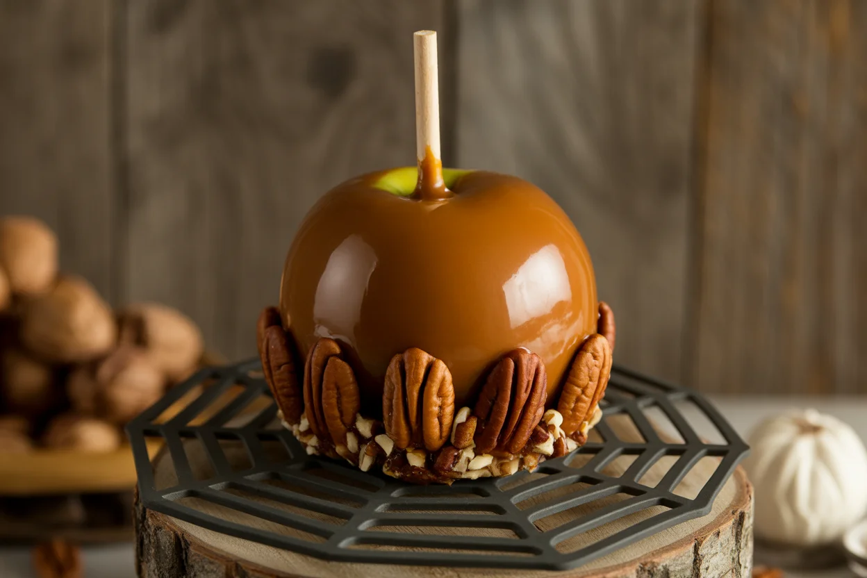 Creepy and Delicious Caramel Apple Halloween Candy Treats