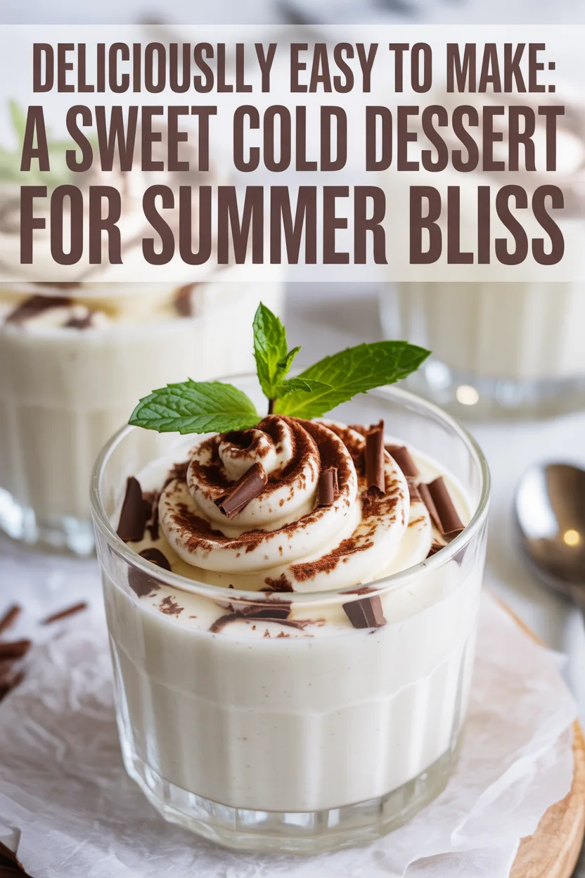 a sweet cold dessert