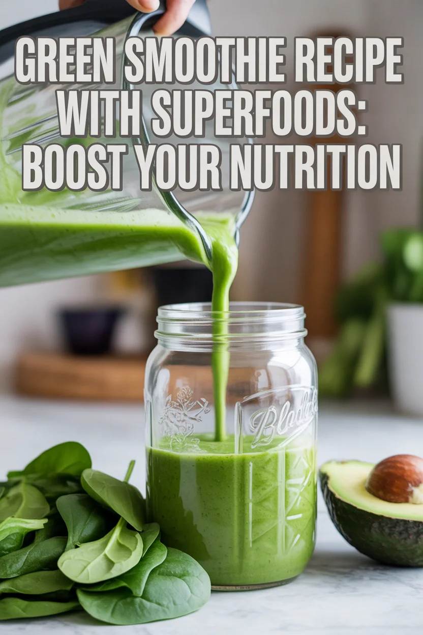Green Smoothie Recipe with Superfoods: Boost Your Nutrition