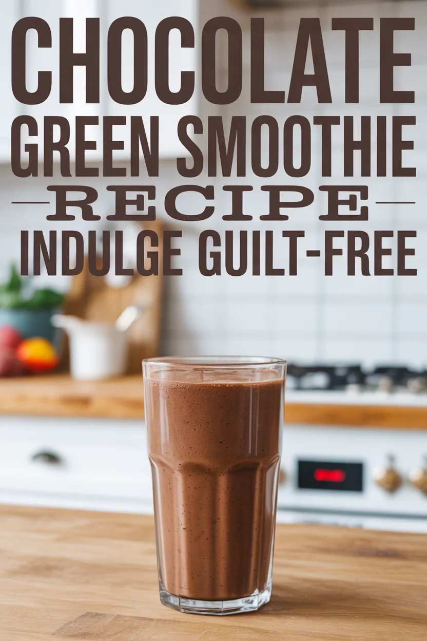 Chocolate Green Smoothie Recipe: Indulge Guilt-Free