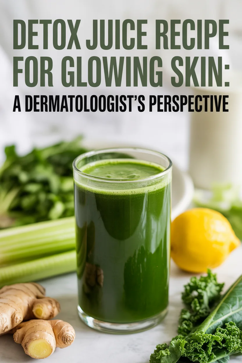 Detox Juice Recipe for Glowing Skin: A Dermatologist's Perspective