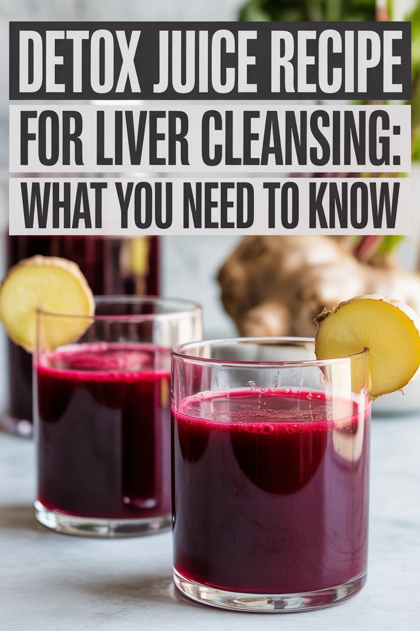 Detox Juice Recipe for Liver Cleansing: What You Need to Know