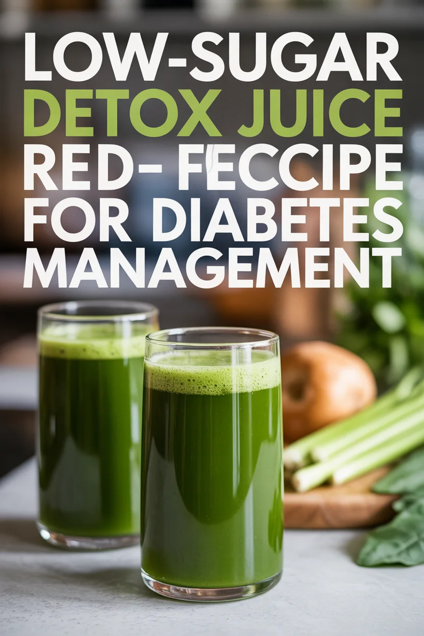 Low-Sugar Detox Juice Recipe for Diabetes Management