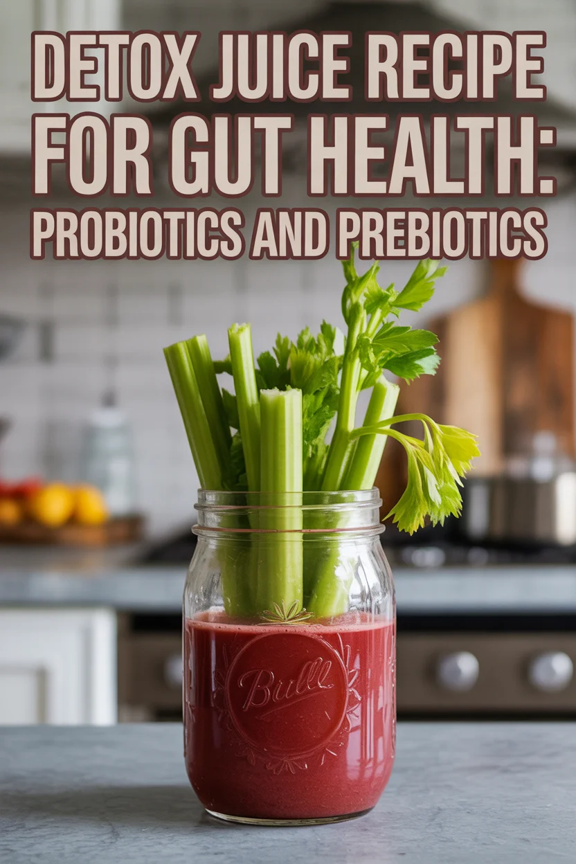 Detox Juice Recipe for Gut Health: Probiotics and Prebiotics