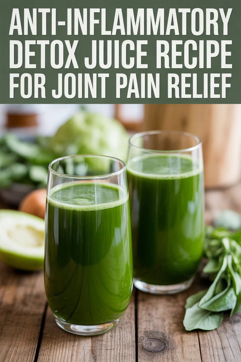 Anti-Inflammatory Detox Juice Recipe for Joint Pain Relief