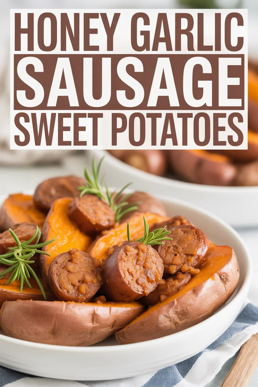 Honey Garlic Sausage Sweet Potatoes