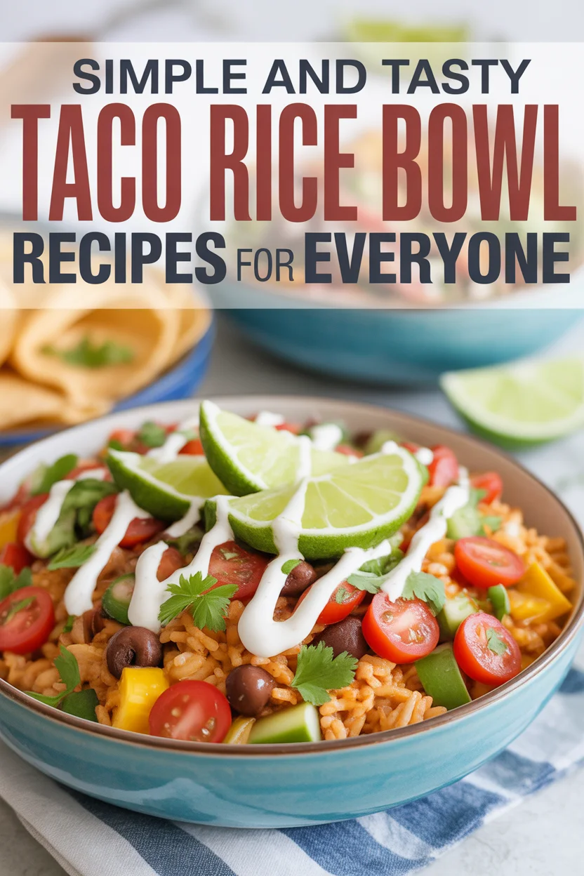 Simple and Tasty Taco Rice Bowl Recipes for Everyone