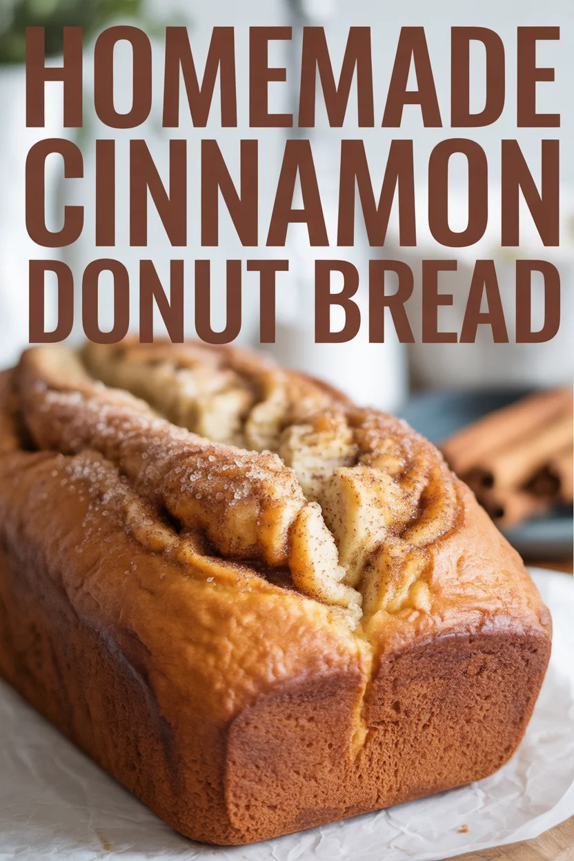 homemade Cinnamon Donut Bread