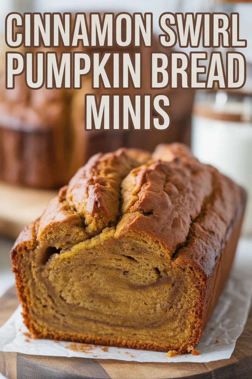 Cinnamon Swirl Pumpkin Bread Minis