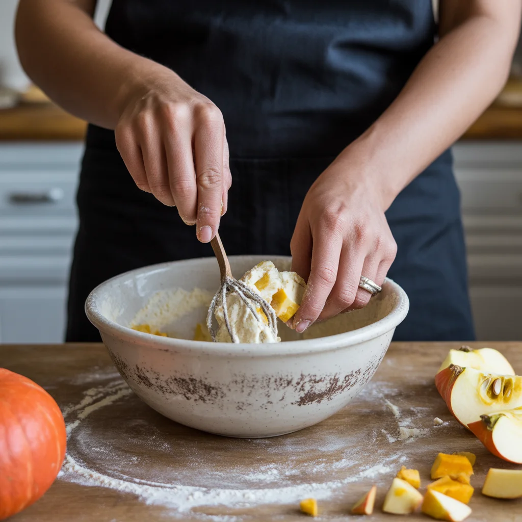 Small Batch Apple Pumpkin Streusel Muffins