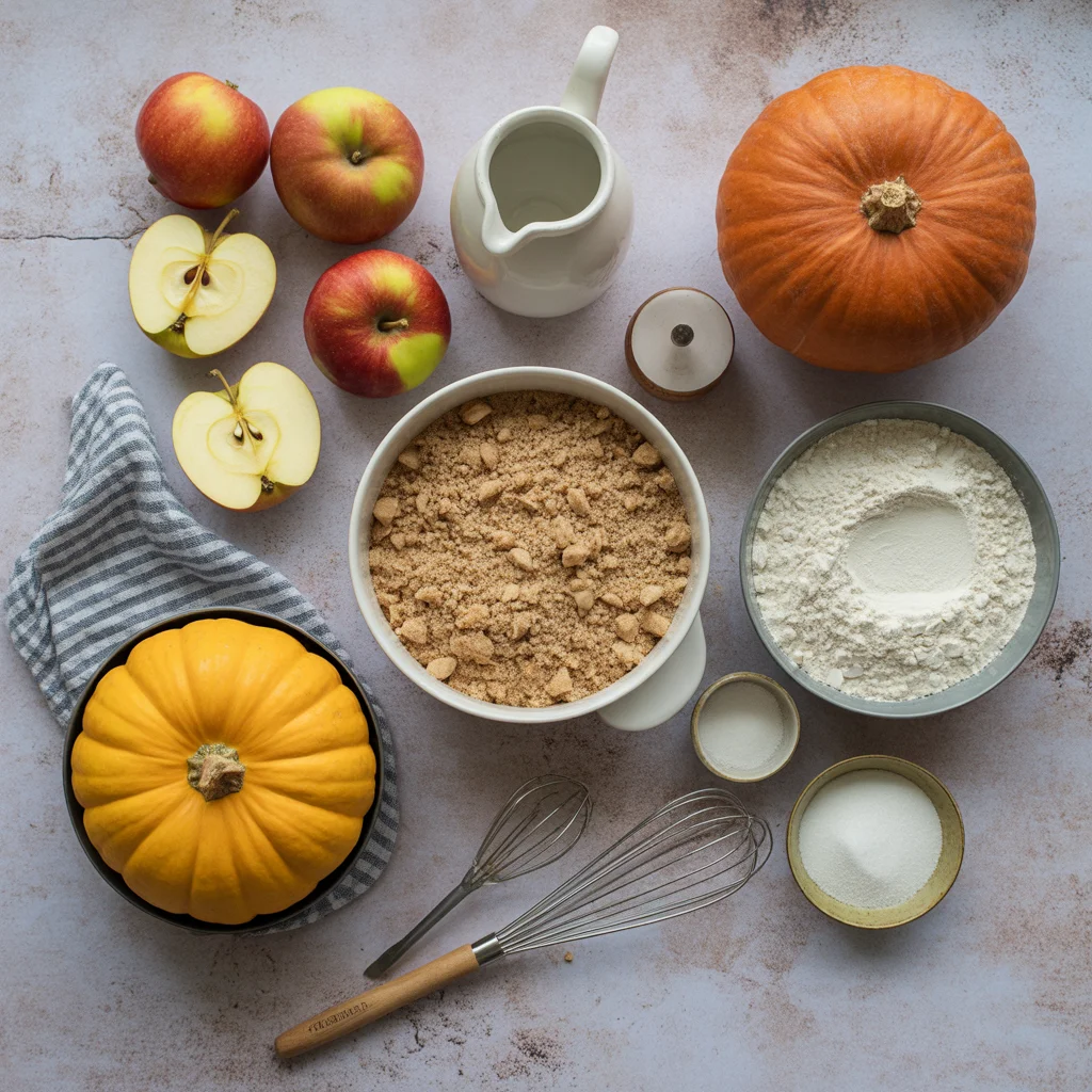 Small Batch Apple Pumpkin Streusel Muffins