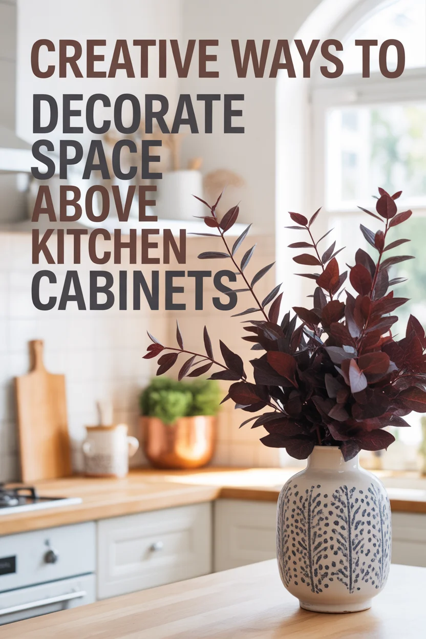 Creative Ways to Decorate Space Above Kitchen Cabinets