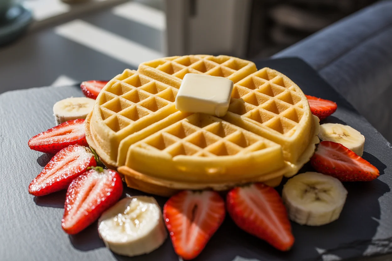 Delicious Strawberry Banana Cottage Cheese Waffles Recipe to Try!