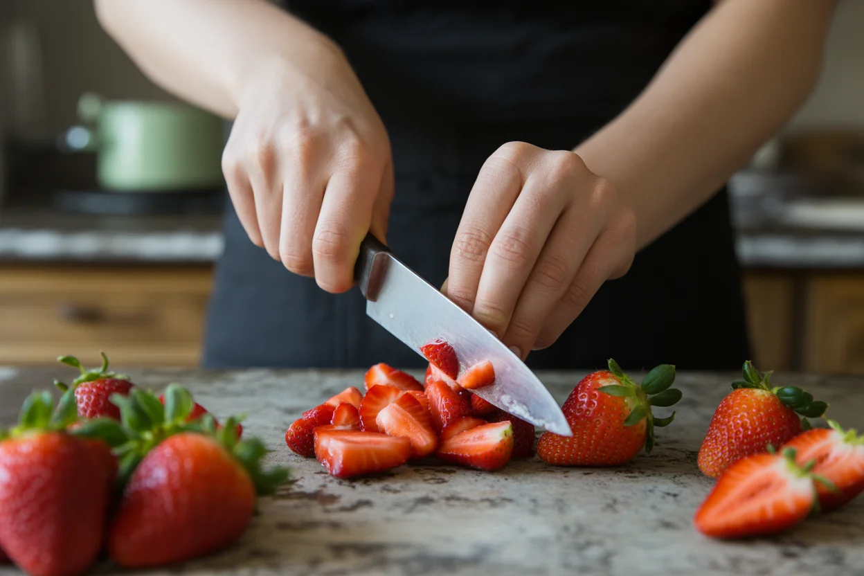Strawberry Banana Cottage Cheese Waffles Recipe