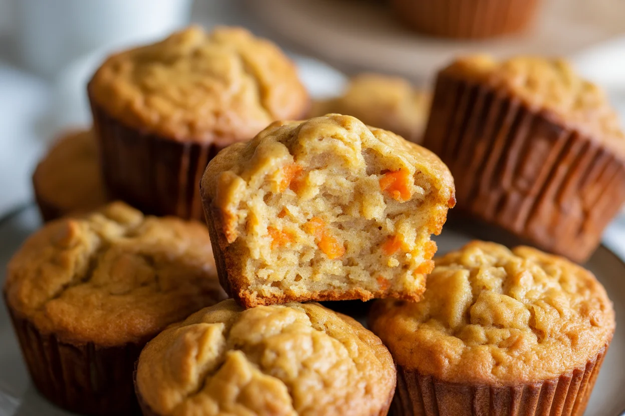 Cottage Cheese Carrot Cake Muffins