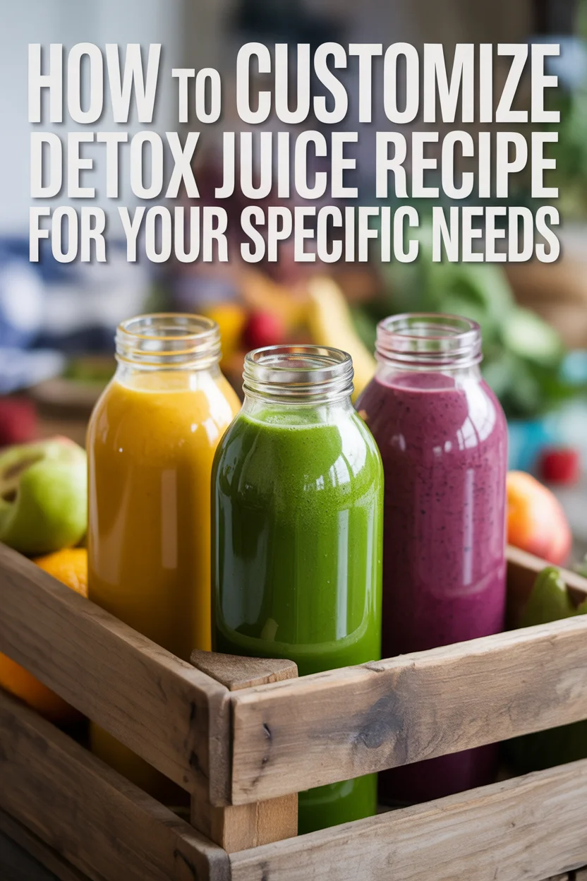 A Pinterest style image titled: How to Customize Detox Juice Recipe for Your Specific Needs