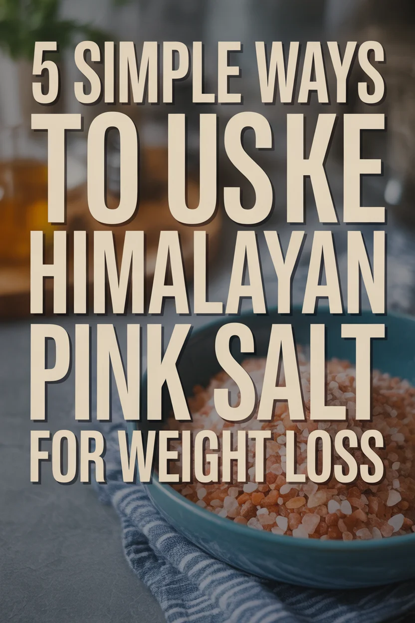 How to use Himalayan pink salt to lose weight