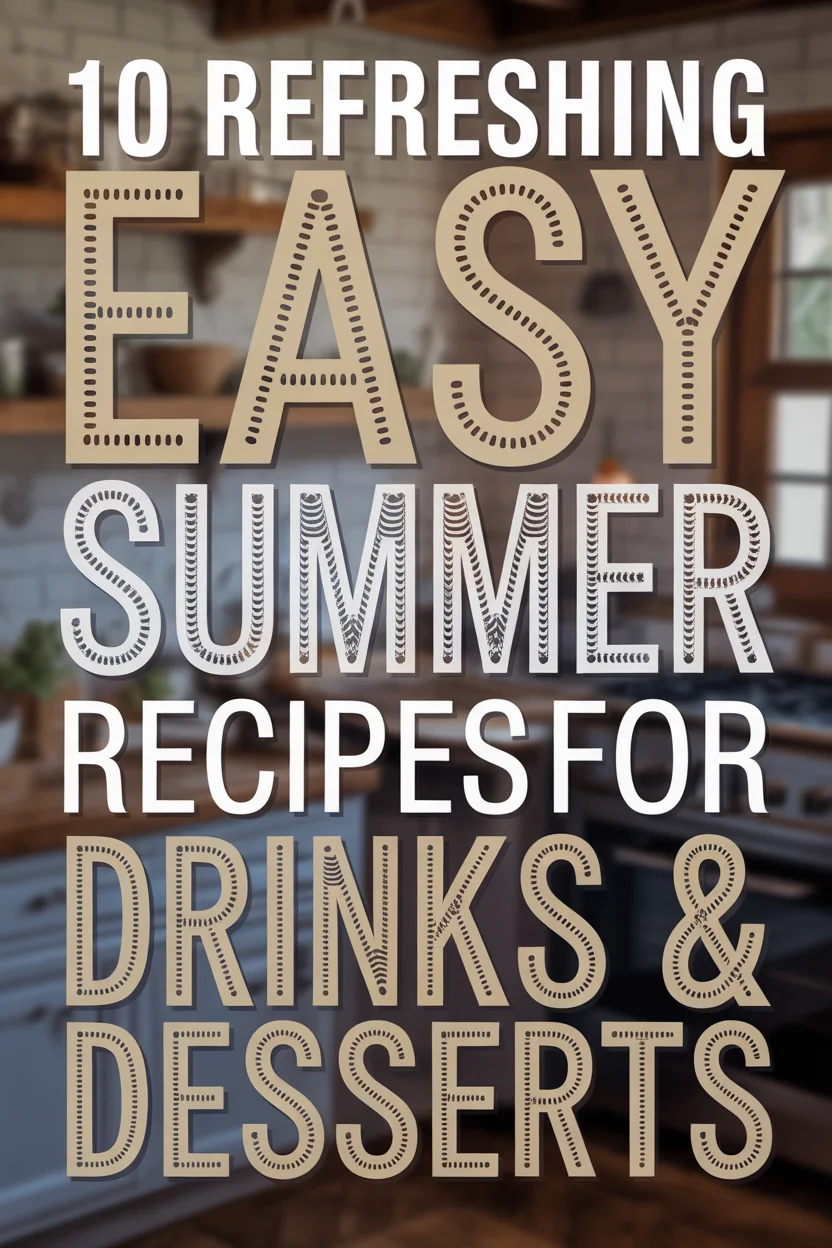 10 Easy Summer Recipes for Drinks & Desserts