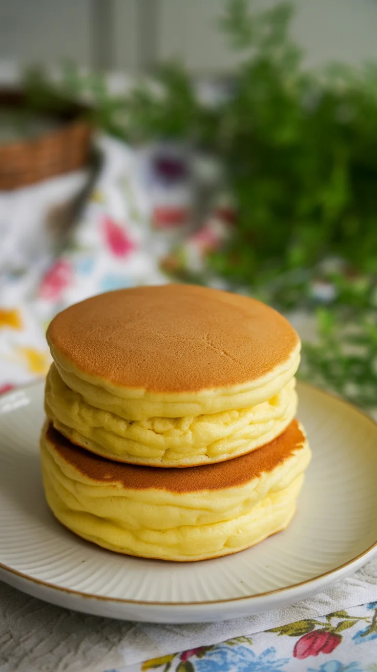 Fluffy Japanese Soufflé Pancakes