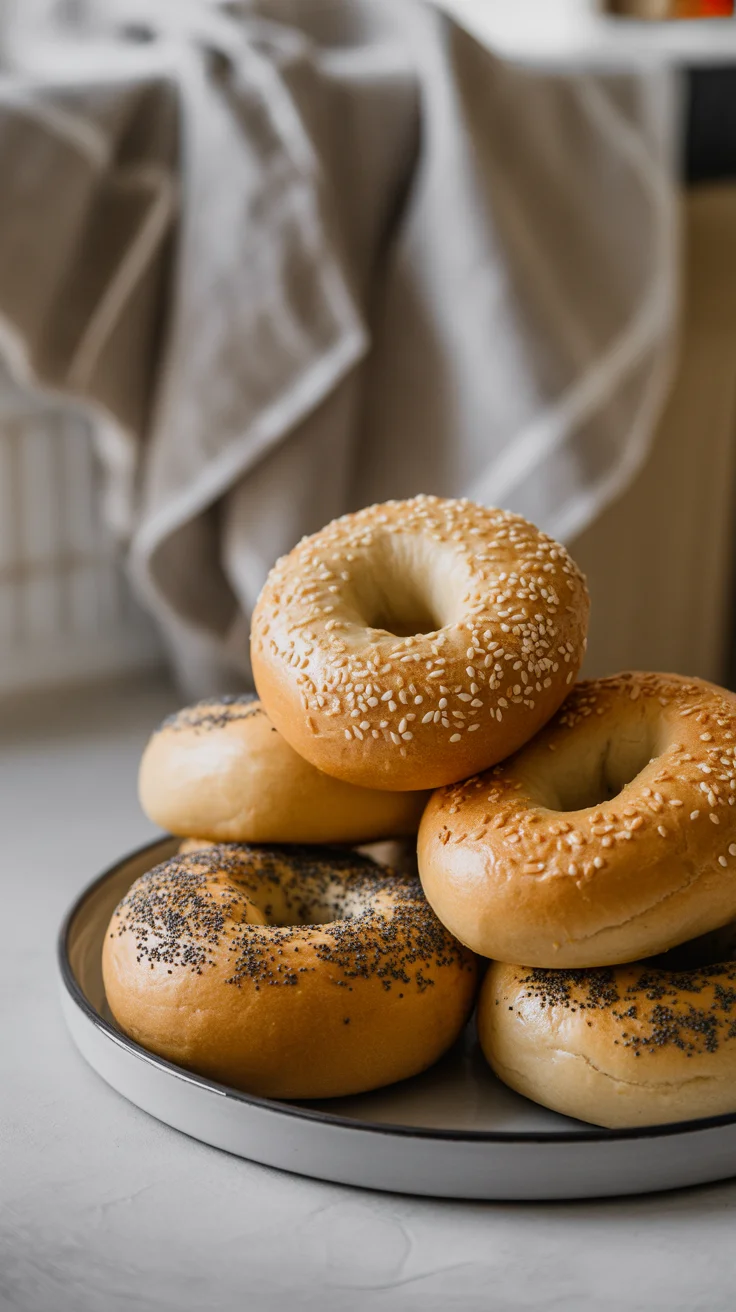Fluffy Healthy Greek Yogurt Bagels