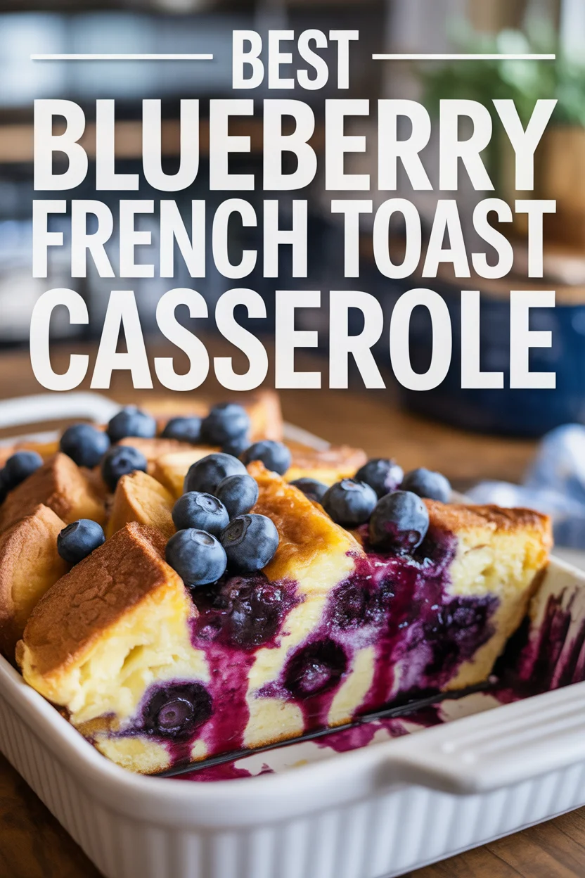 Blueberry French Toast Casserole
