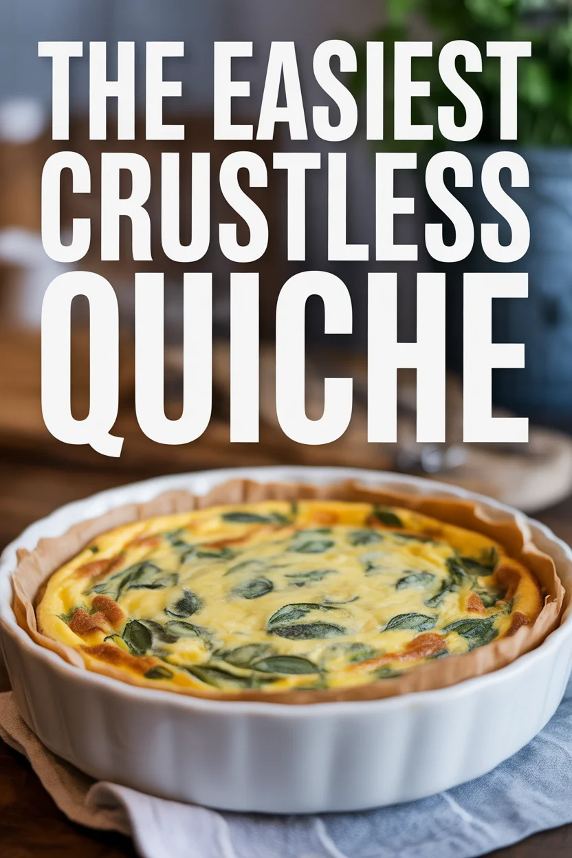 The Easiest Crustless Quiche