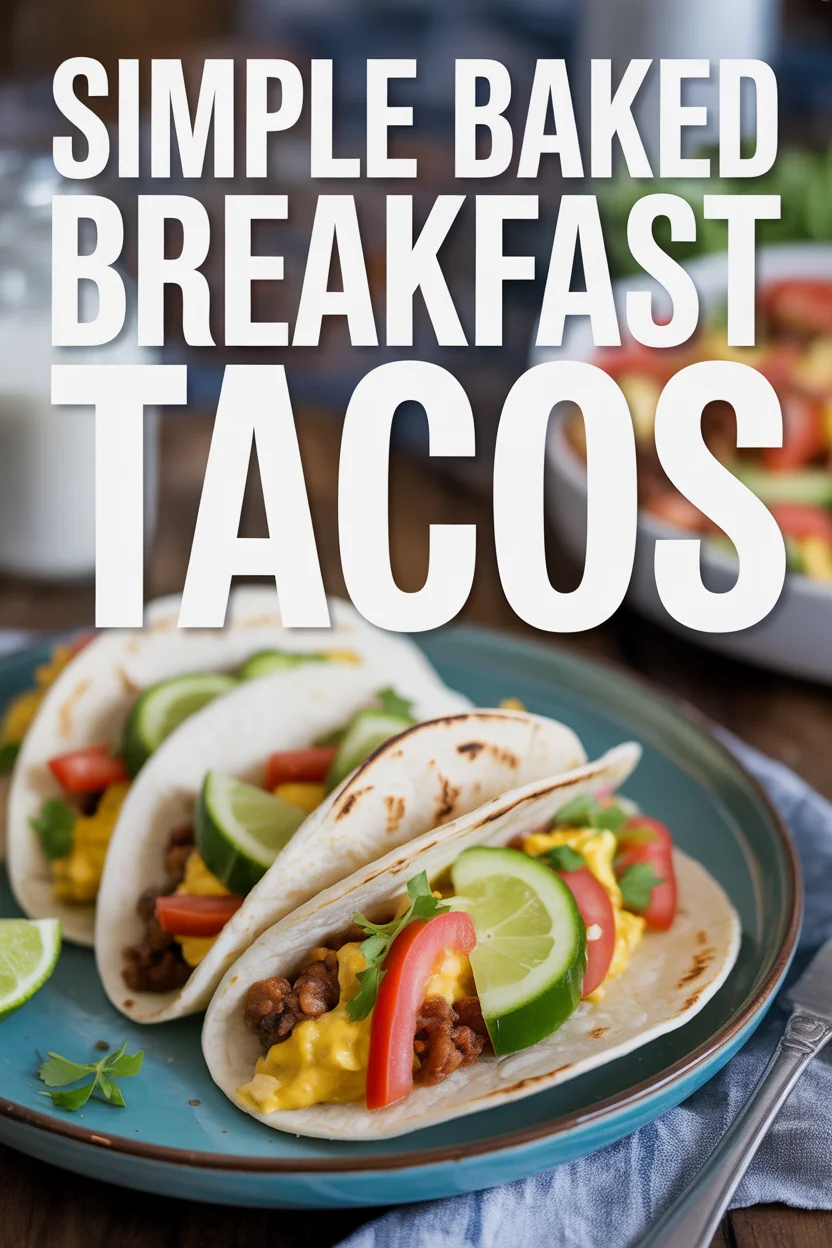 Simple Baked Breakfast Tacos