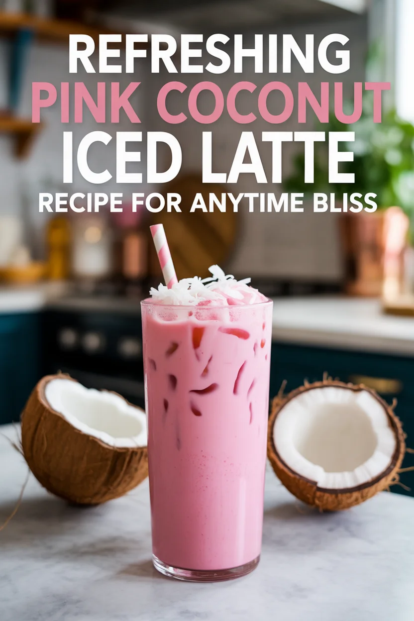 pink coconut iced latte recipe