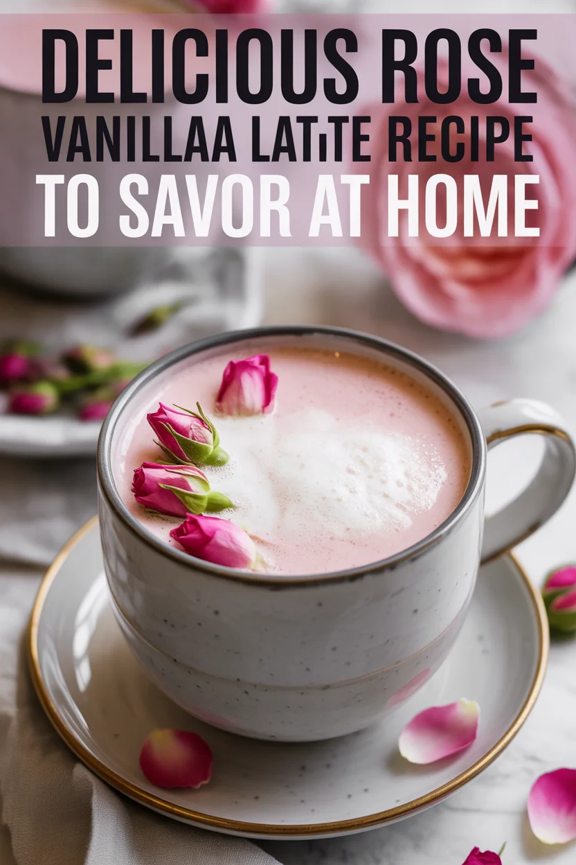 Delicious Rose Vanilla Latte Recipe to Savor at Home