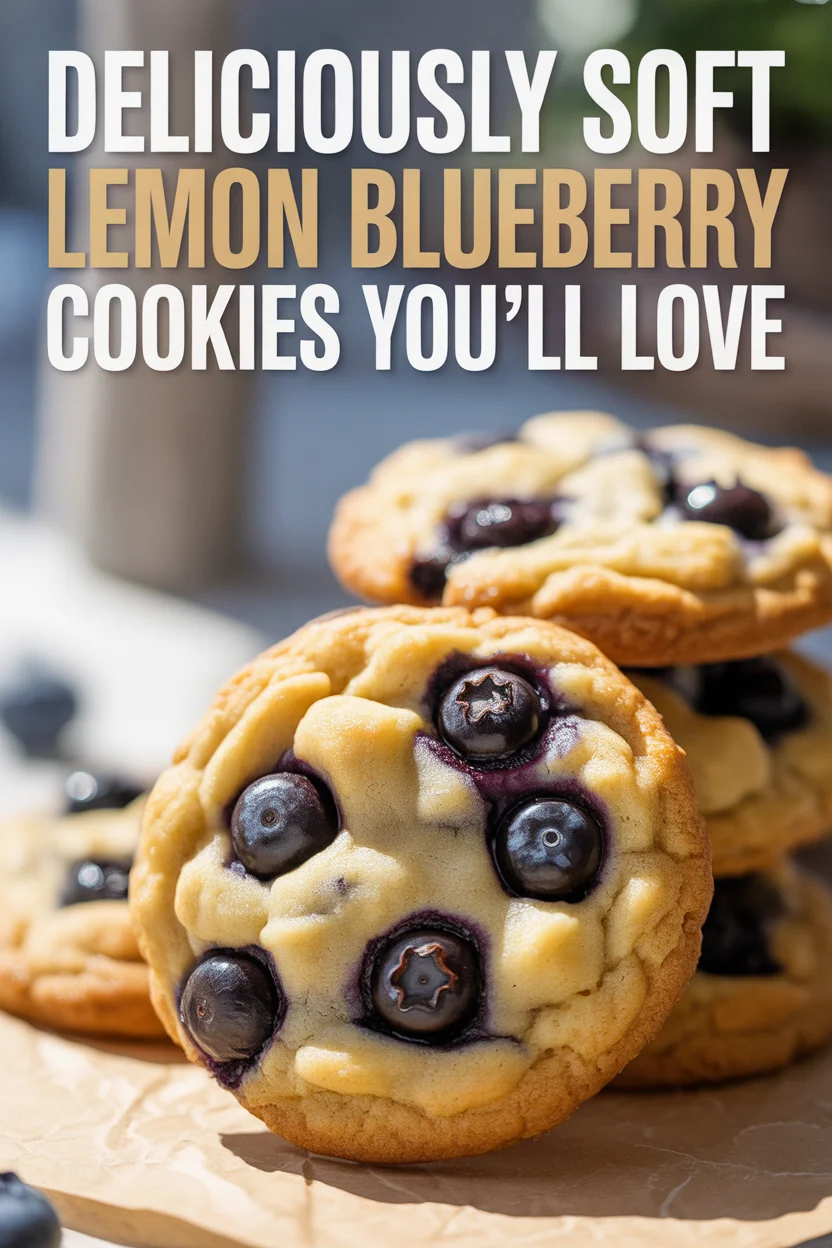 Deliciously Soft Lemon Blueberry Cookies You’ll Love