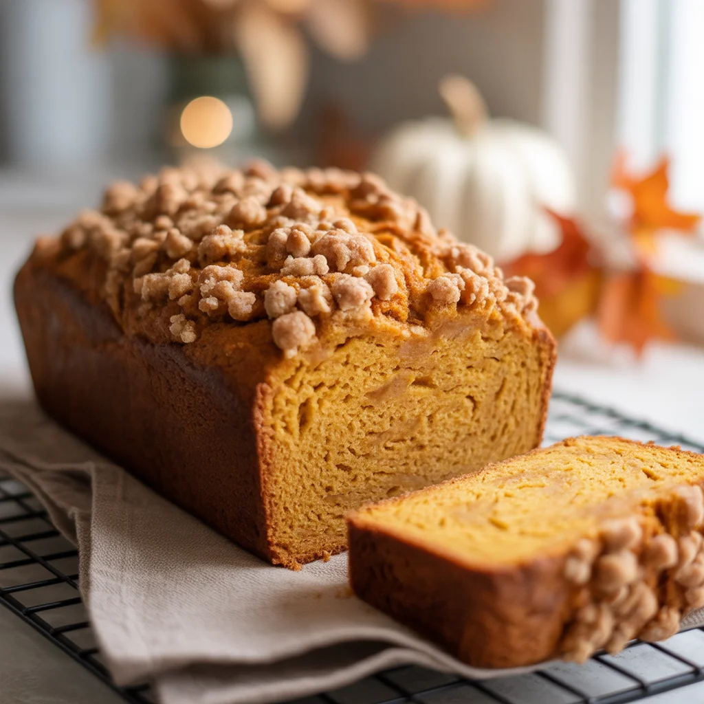 Pumpkin Streusel Bread Simple Recipe